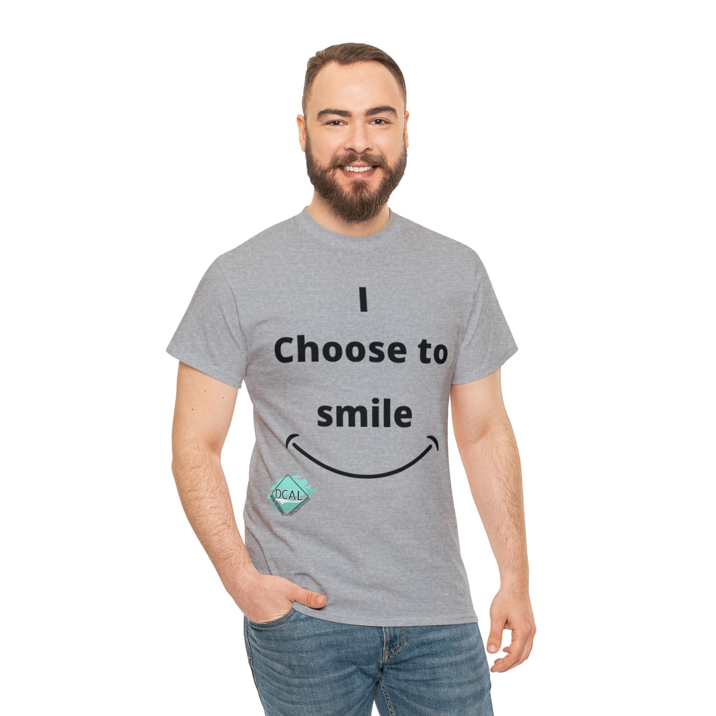 DCAL Graphic Tees "I Choose To Smile" Unisex Heavy Cotton Tee