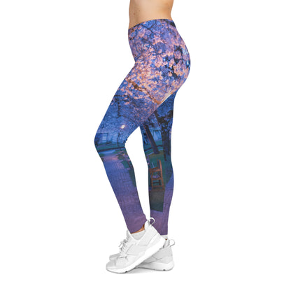 DCAL Athletic Elegance "Pink Path" Women's Casual Leggings