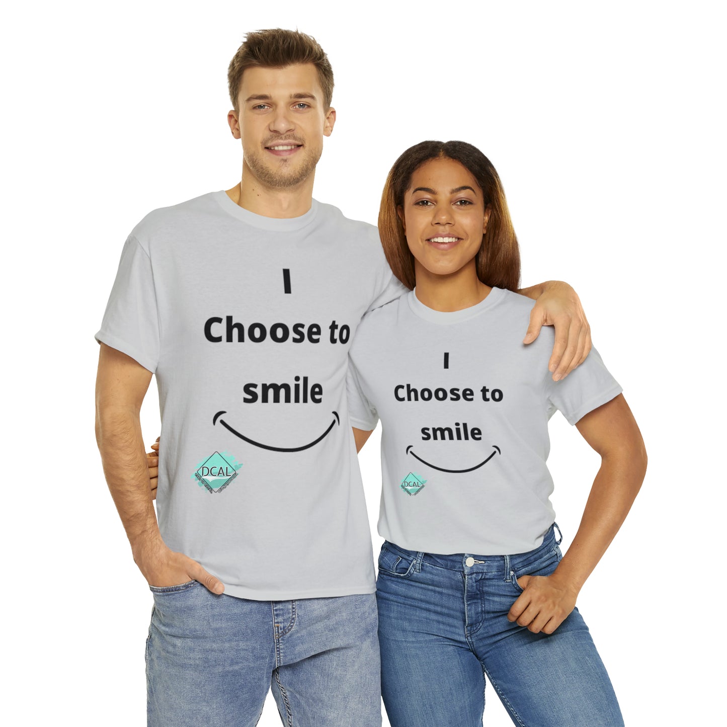 DCAL Graphic Tees "I Choose To Smile" Unisex Heavy Cotton Tee