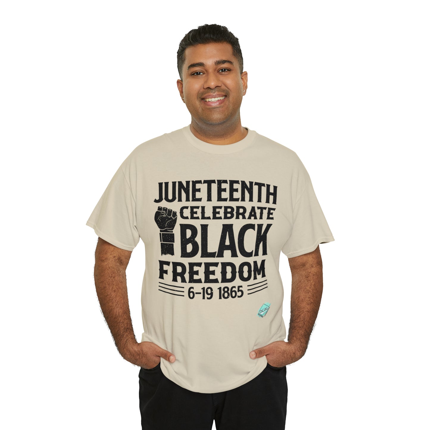 DCAL Juneteenth "Celebrate Freedom" Unisex Heavy Cotton Tee