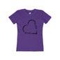 DCAL Brown Collection "Minimalist" Women's The Boyfriend Tee