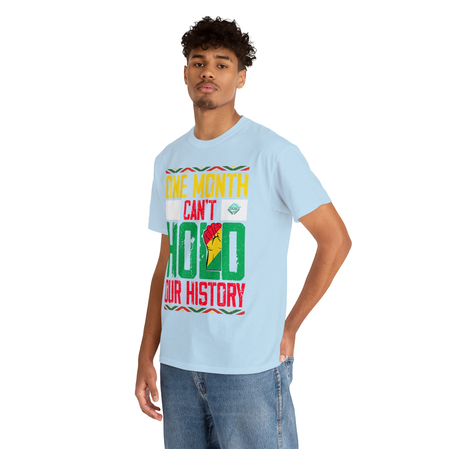 DCAL Juneteenth "Can't Hold Our History" Unisex Heavy Cotton Tee