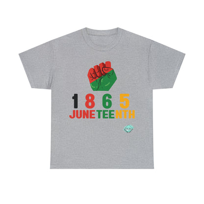 DCAL Juneteenth "1865 Fist" Unisex Heavy Cotton Tee