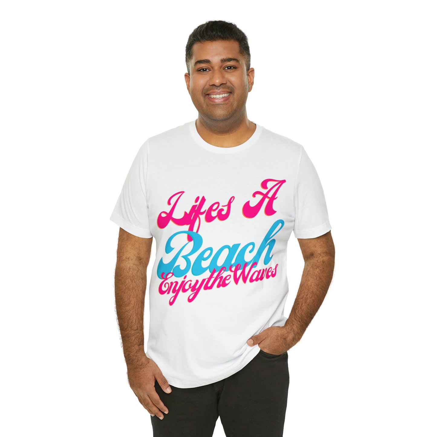 DCAL Beach Collection "Lifes a Beach Enjoy The View" Unisex Jersey Short Sleeve Tee