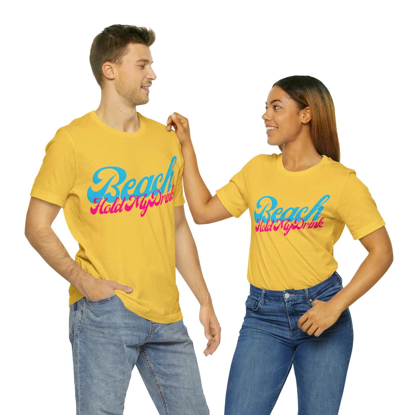 DCAL Beach Collection "Beach Hold My Drink" Unisex Jersey Short Sleeve Tee