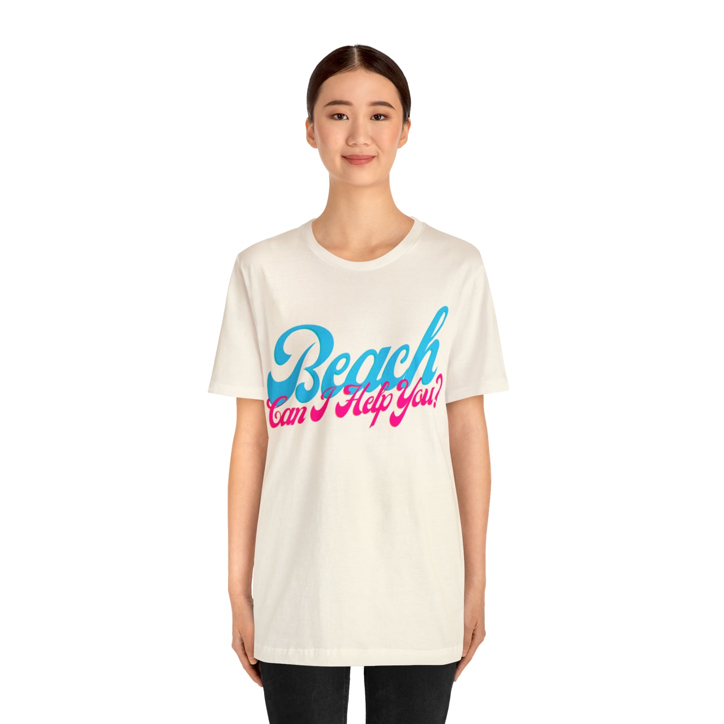 DCAL Beach Collection "Beach Can I Help You?' Unisex Jersey Short Sleeve Tee