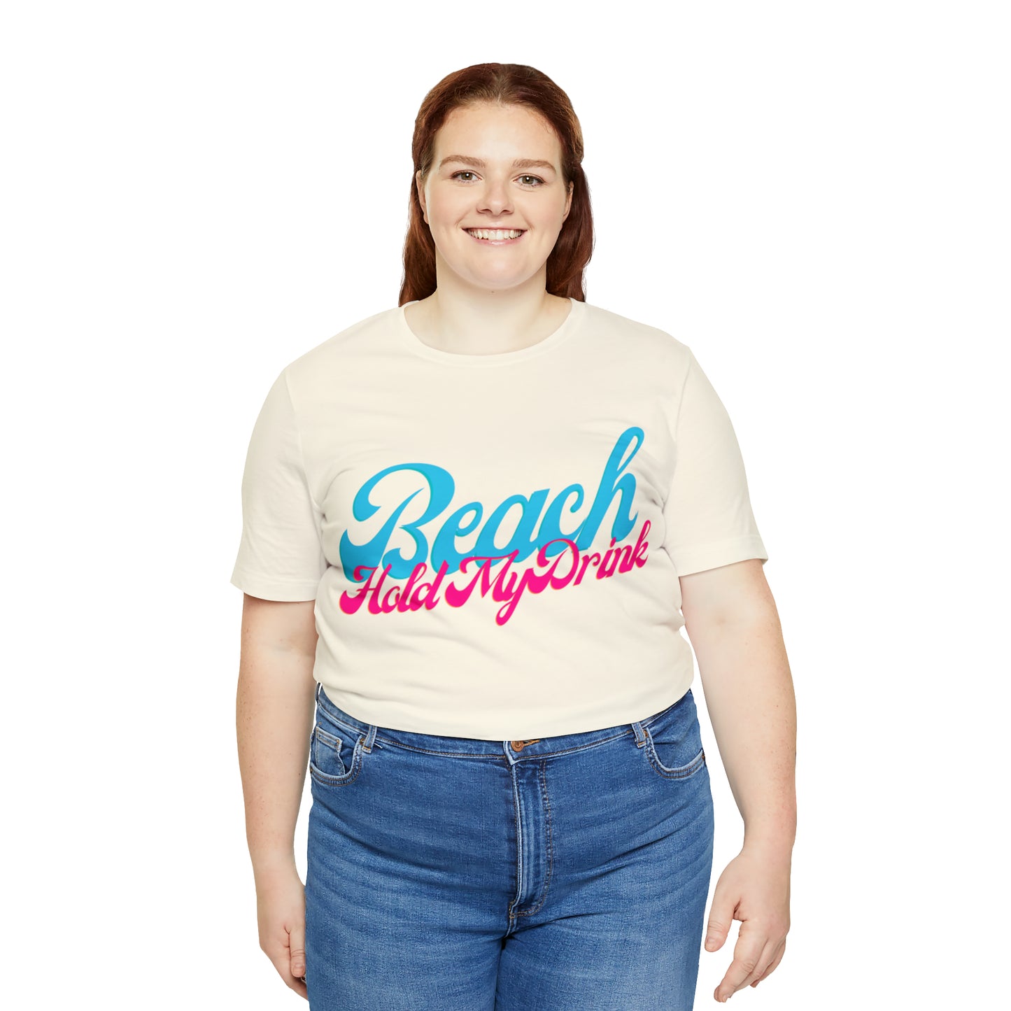 DCAL Beach Collection "Beach Hold My Drink" Unisex Jersey Short Sleeve Tee