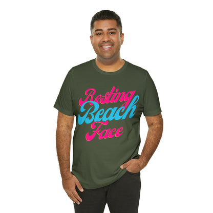 DCAL Beach Collection "Resting Beach Face" Unisex Jersey Short Sleeve Tee