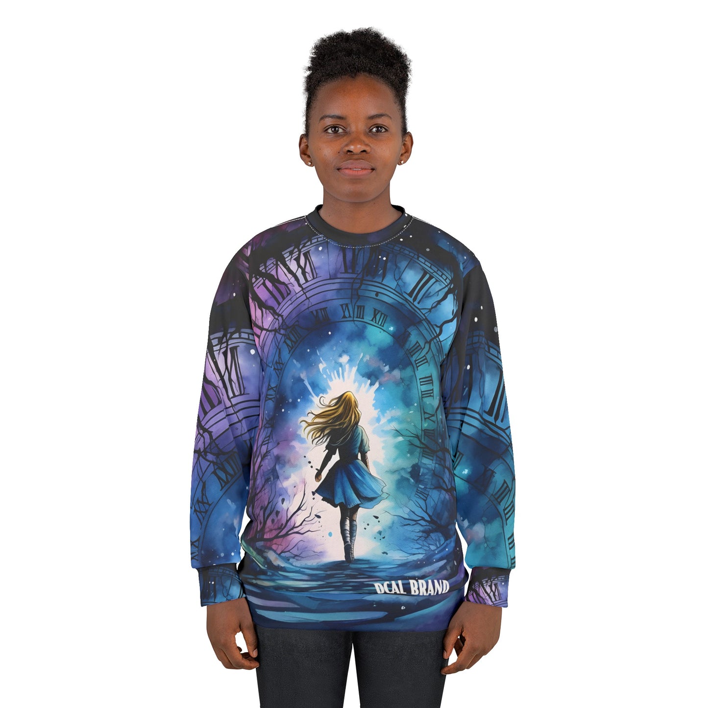 Copy of DCAL Graphic Tees "Clock" Halloween Unisex Sweatshirt