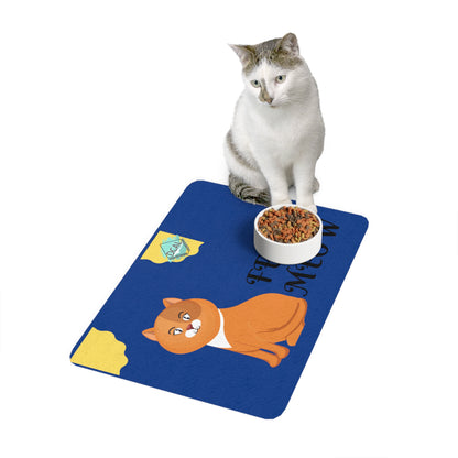 DCAL Feed meow "Paws and Posh" Pet Food Mat (12x18)