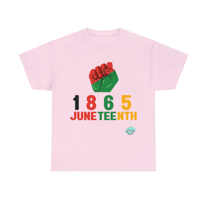 DCAL Juneteenth "1865 Fist" Unisex Heavy Cotton Tee