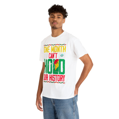 DCAL Juneteenth "Can't Hold Our History" Unisex Heavy Cotton Tee