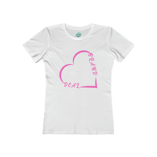 DCAL Brown Collection "Minimalist" Women's The Boyfriend Tee