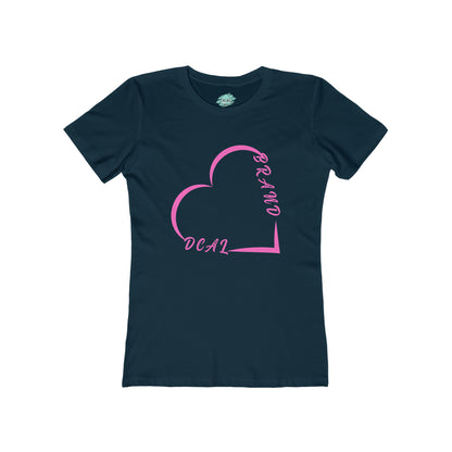 DCAL Brown Collection "Minimalist" Women's The Boyfriend Tee