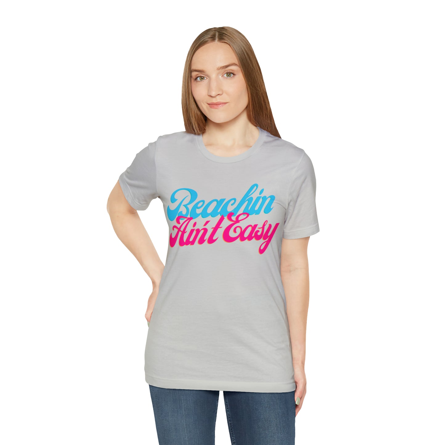 DCAL Beach Collection "Beachin Aint Easy" Unisex Jersey Short Sleeve Tee