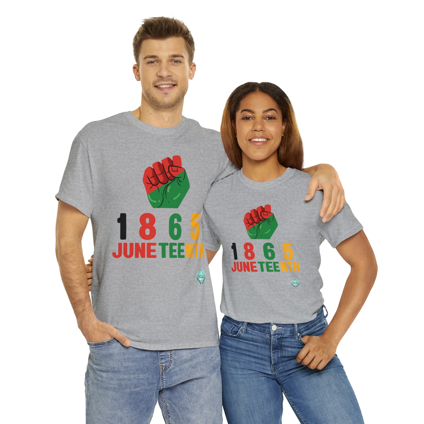 DCAL Juneteenth "1865 Fist" Unisex Heavy Cotton Tee