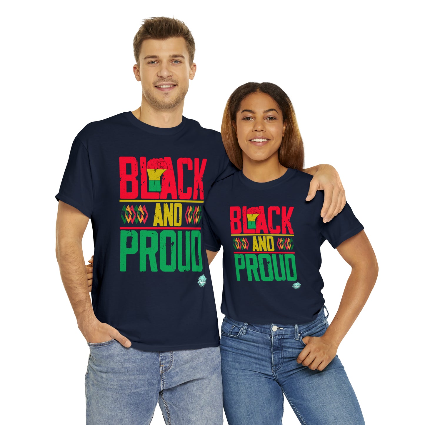 DCAL Juneteenth "Black and Proud" Unisex Heavy Cotton Tee