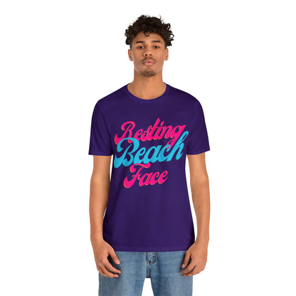 DCAL Beach Collection "Resting Beach Face" Unisex Jersey Short Sleeve Tee