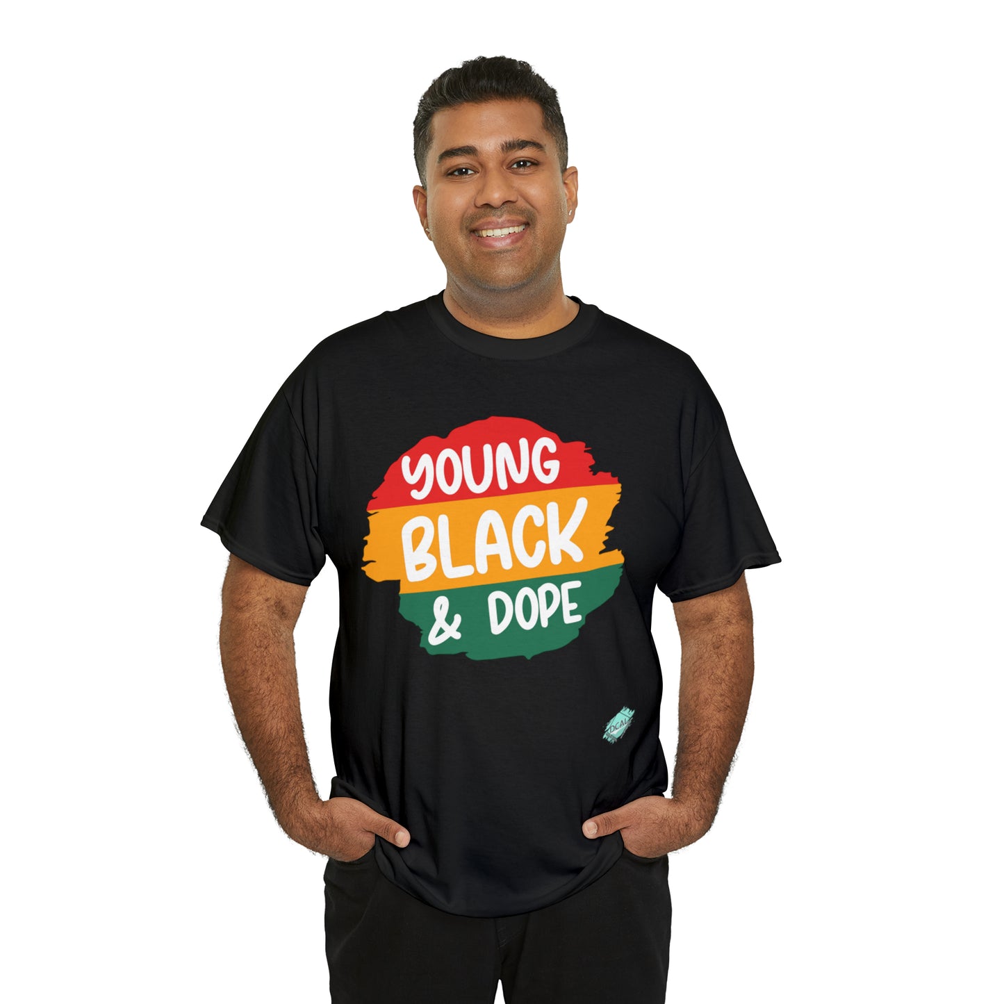 DCAL Juneteenth "Young Black and Dope" Unisex Heavy Cotton Tee