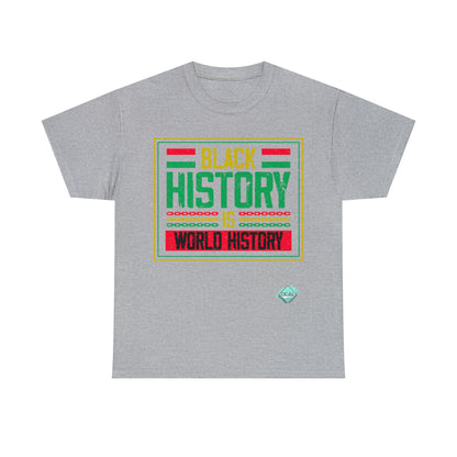 DCAL Juneteenth "World History" Unisex Heavy Cotton Tee