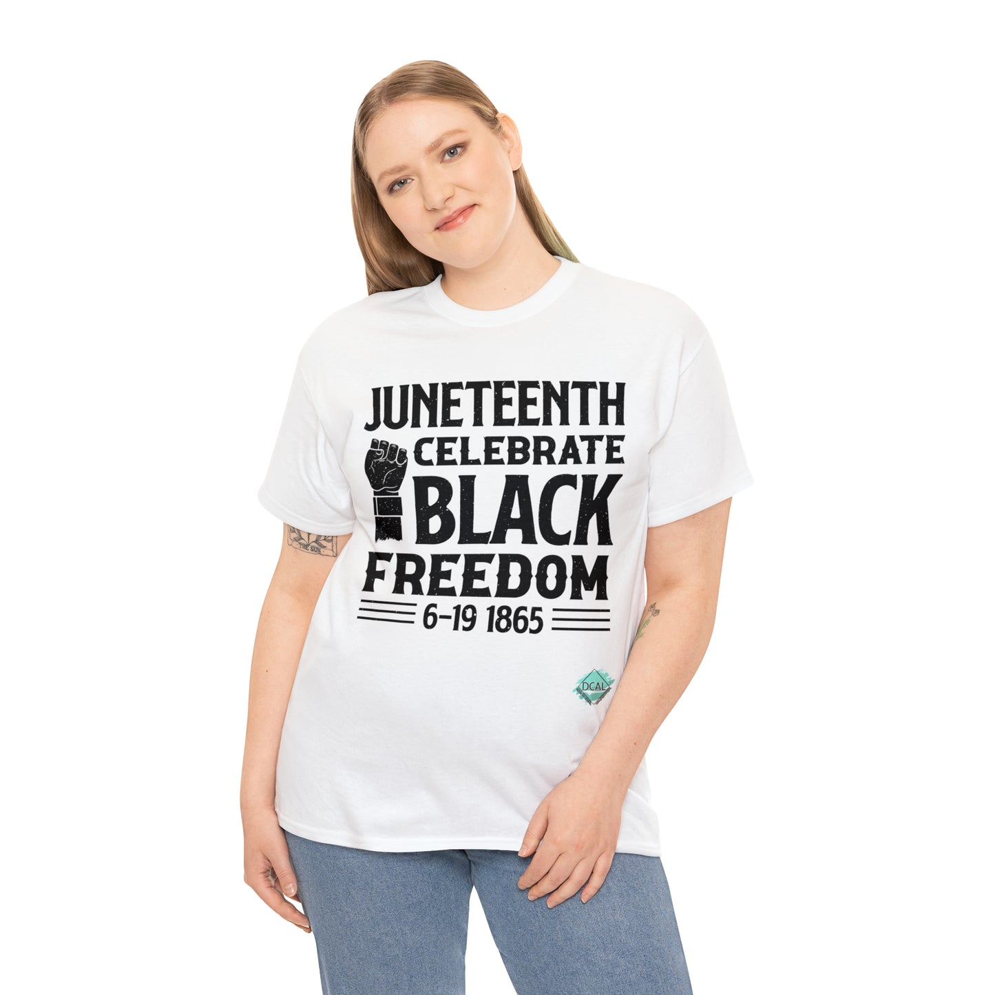 DCAL Juneteenth "Celebrate Freedom" Unisex Heavy Cotton Tee