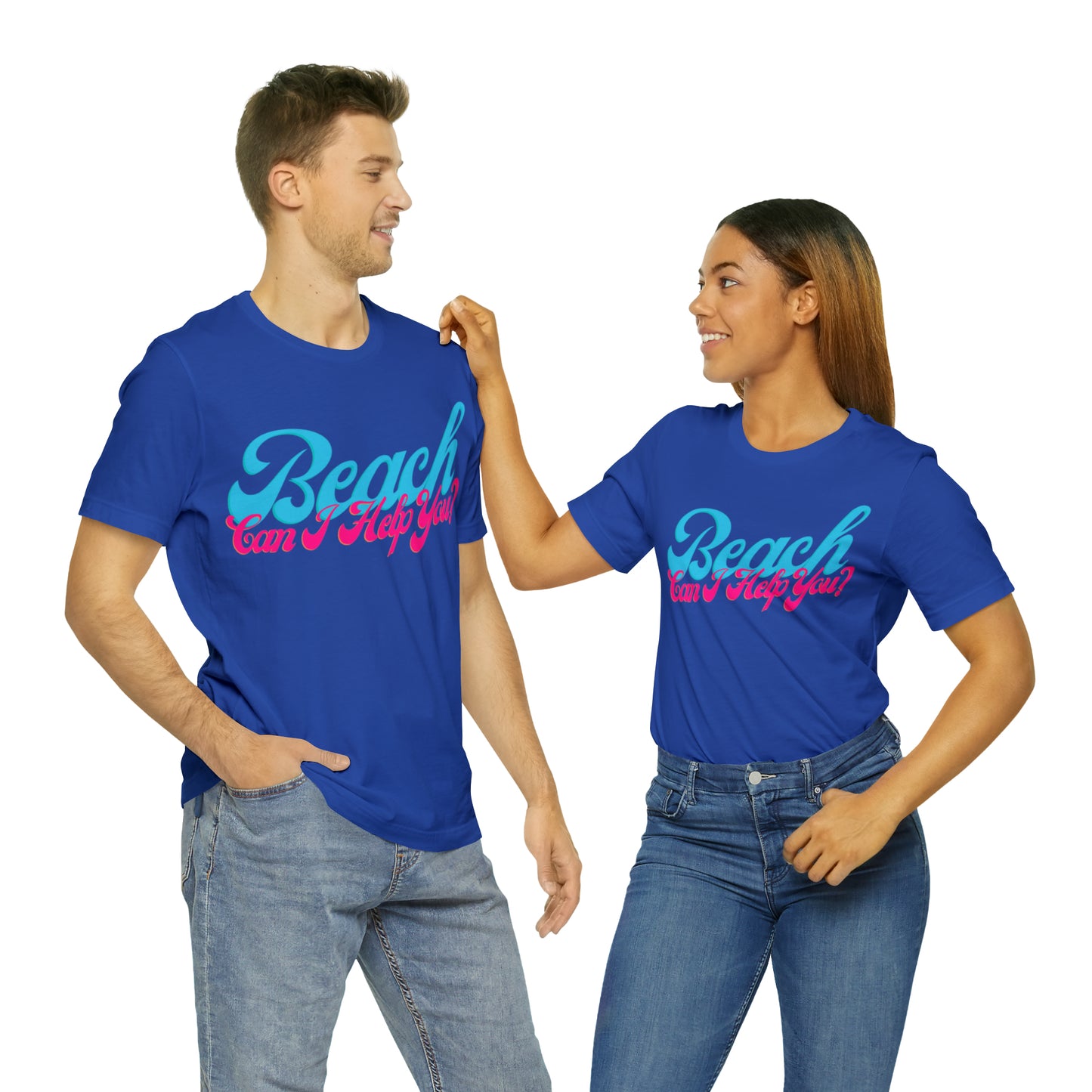 DCAL Beach Collection "Beach Can I Help You?' Unisex Jersey Short Sleeve Tee