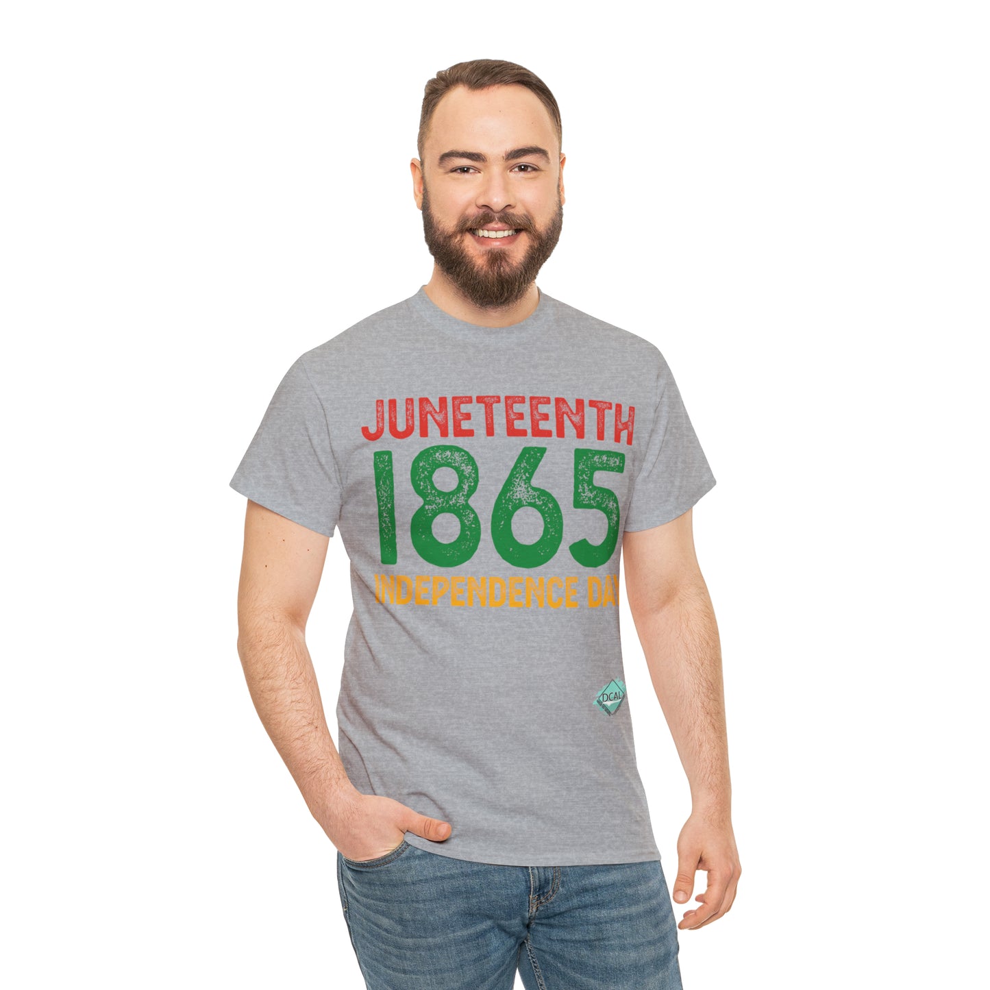 DCAL Juneteenth "1865" Unisex Heavy Cotton Tee