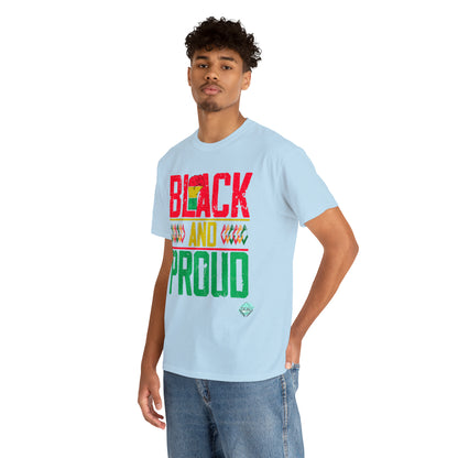 DCAL Juneteenth "Black and Proud" Unisex Heavy Cotton Tee