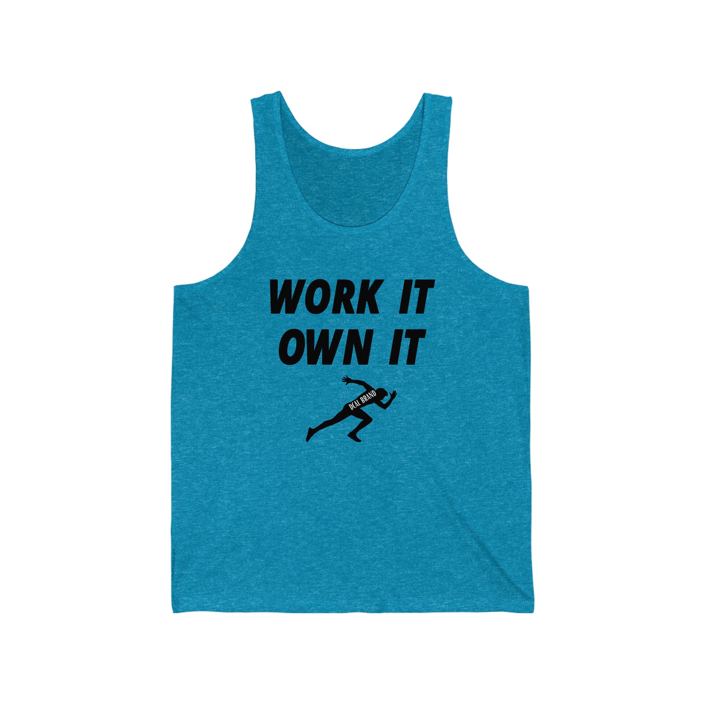 DCAL Athletic Elegance  "Work It Own It" Unisex Jersey Tank