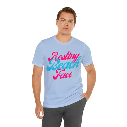 DCAL Beach Collection "Resting Beach Face" Unisex Jersey Short Sleeve Tee