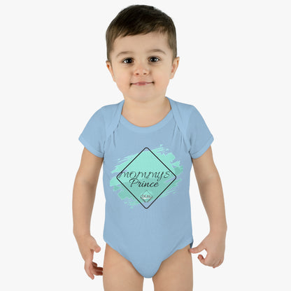 DCAL Baby Clothes "Mommy's Prince" Infant Baby Rib Bodysuit