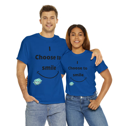 DCAL Graphic Tees "I Choose To Smile" Unisex Heavy Cotton Tee