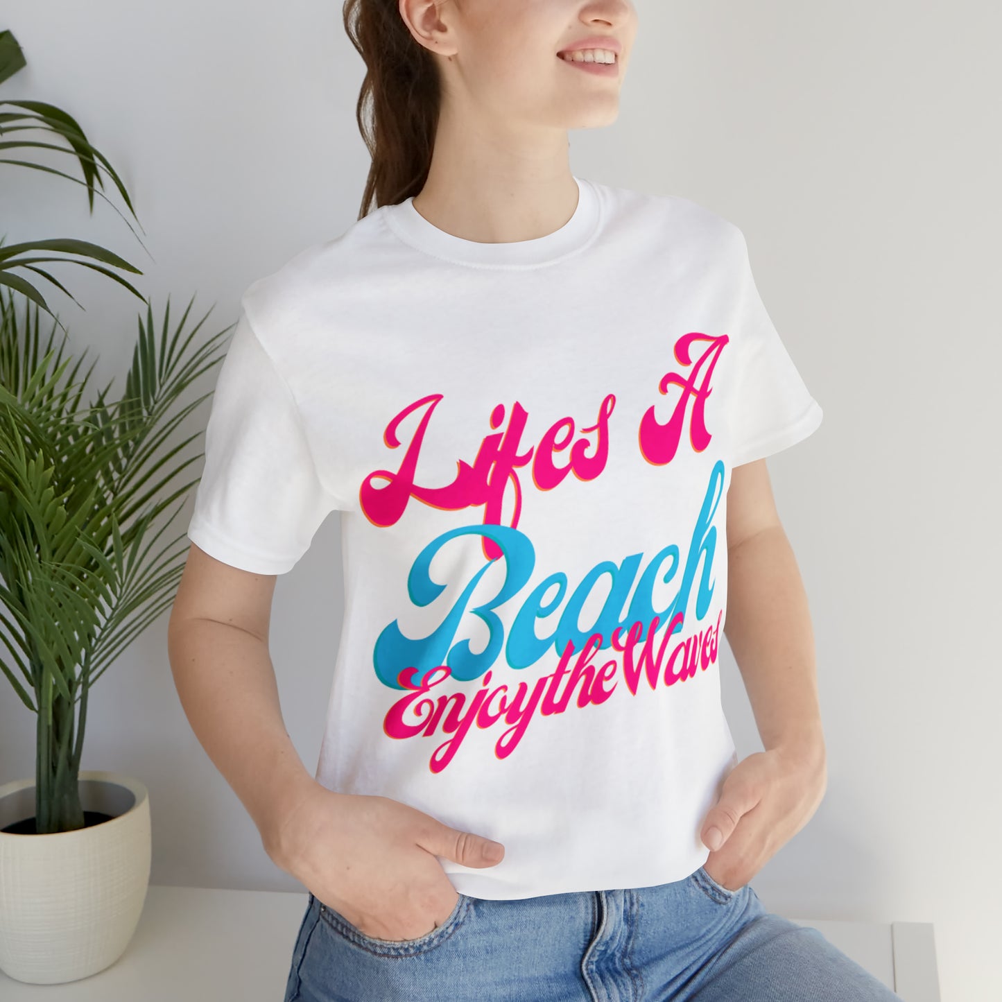 DCAL Beach Collection "Lifes a Beach Enjoy The View" Unisex Jersey Short Sleeve Tee