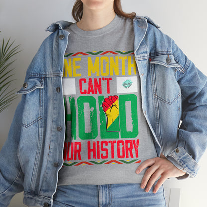 DCAL Juneteenth "Can't Hold Our History" Unisex Heavy Cotton Tee