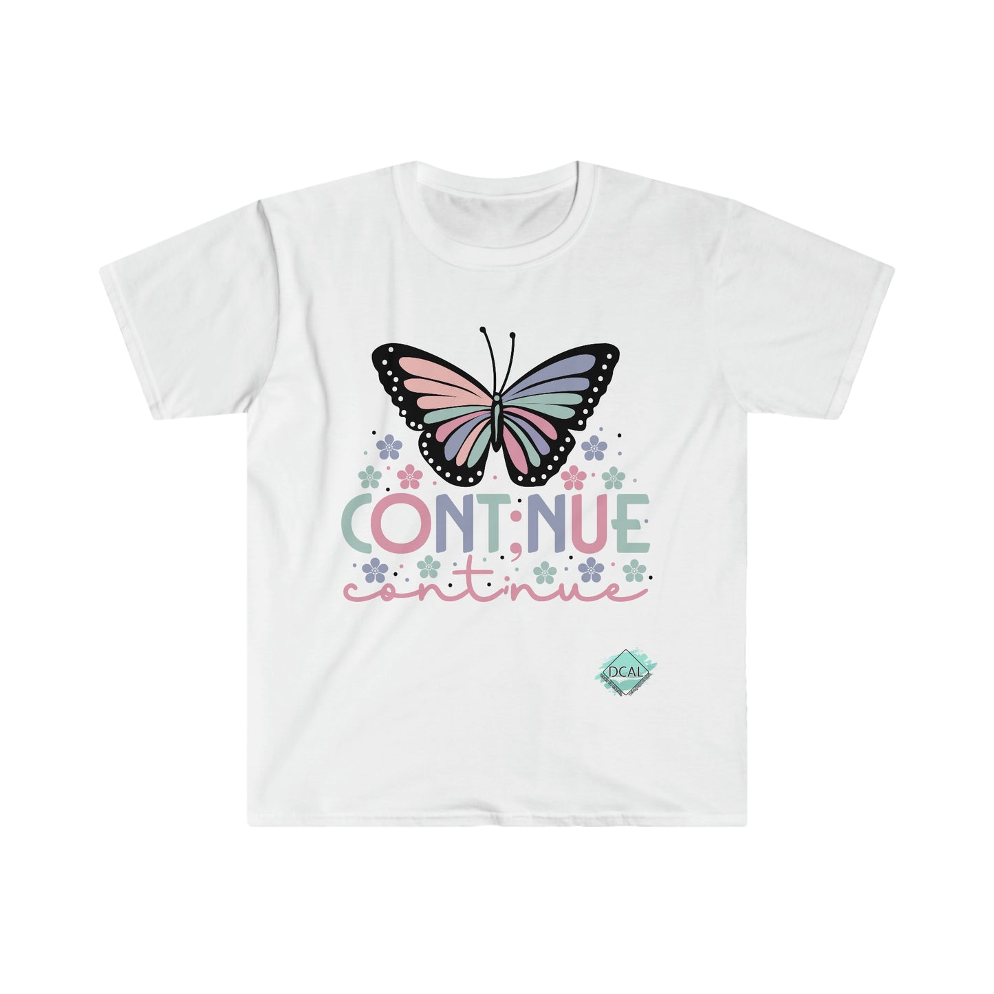 DCAL Strength In Stiches "Continue" Unisex Softstyle T-Shirt