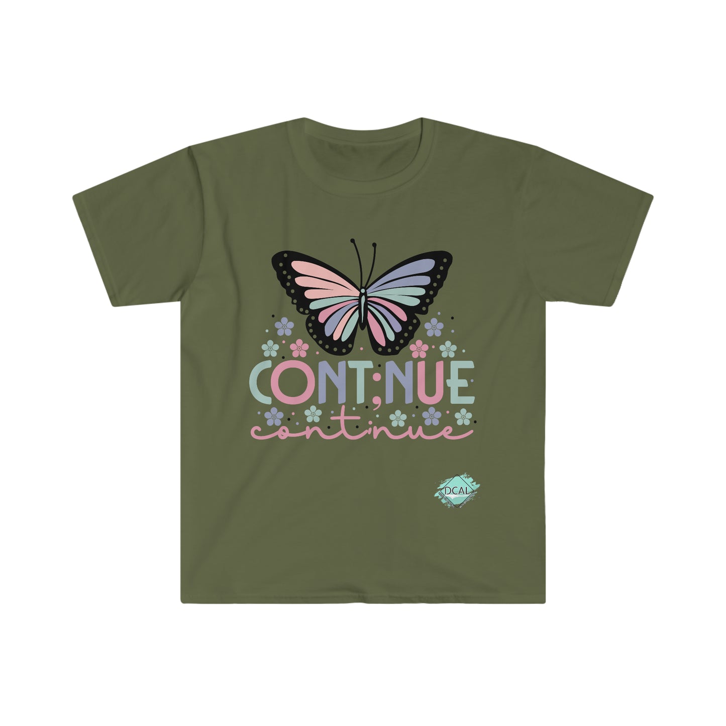 DCAL Strength In Stiches "Continue" Unisex Softstyle T-Shirt