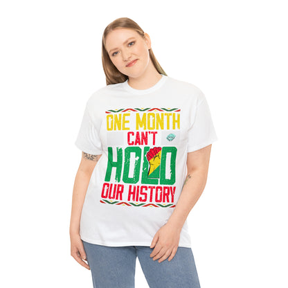 DCAL Juneteenth "Can't Hold Our History" Unisex Heavy Cotton Tee