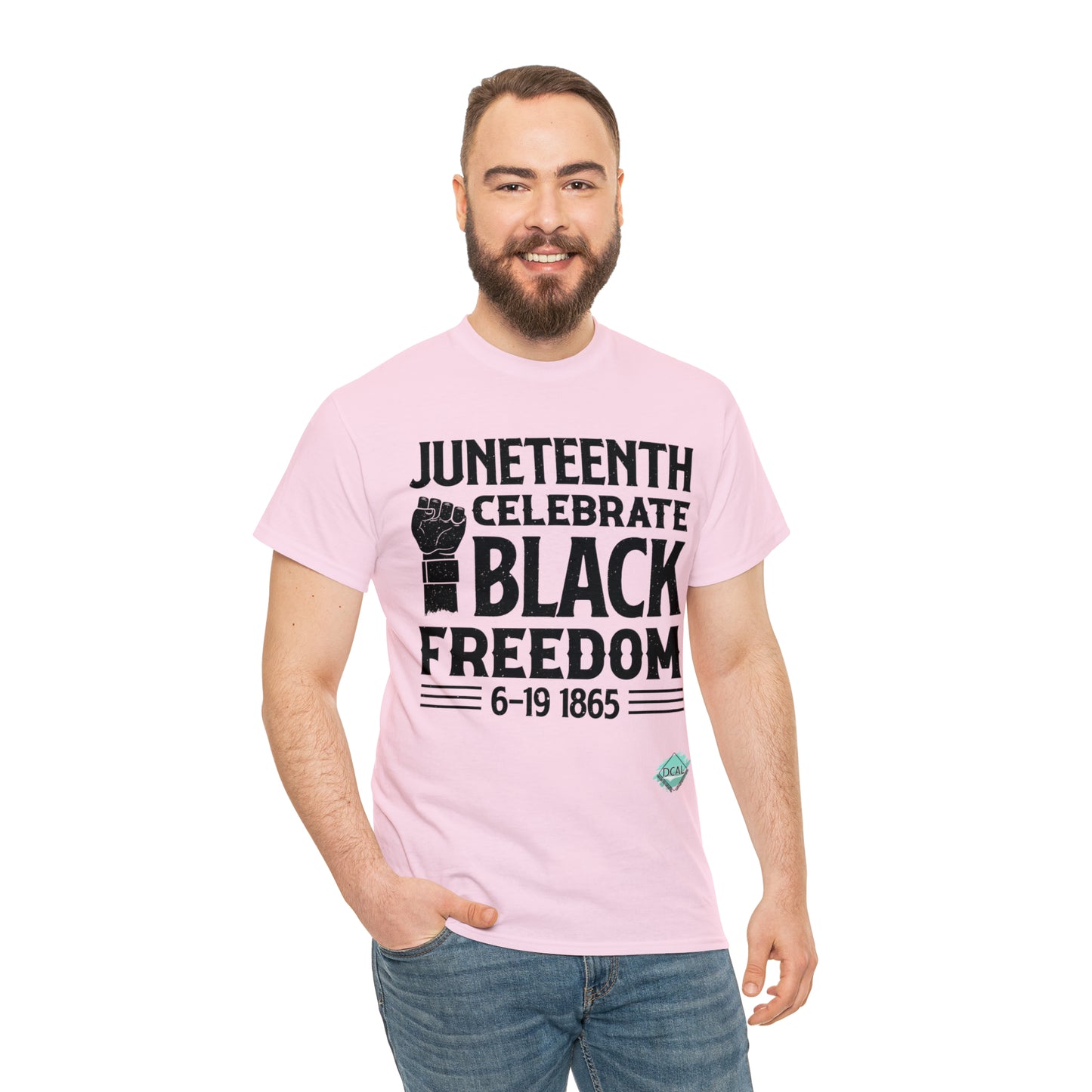 DCAL Juneteenth "Celebrate Freedom" Unisex Heavy Cotton Tee