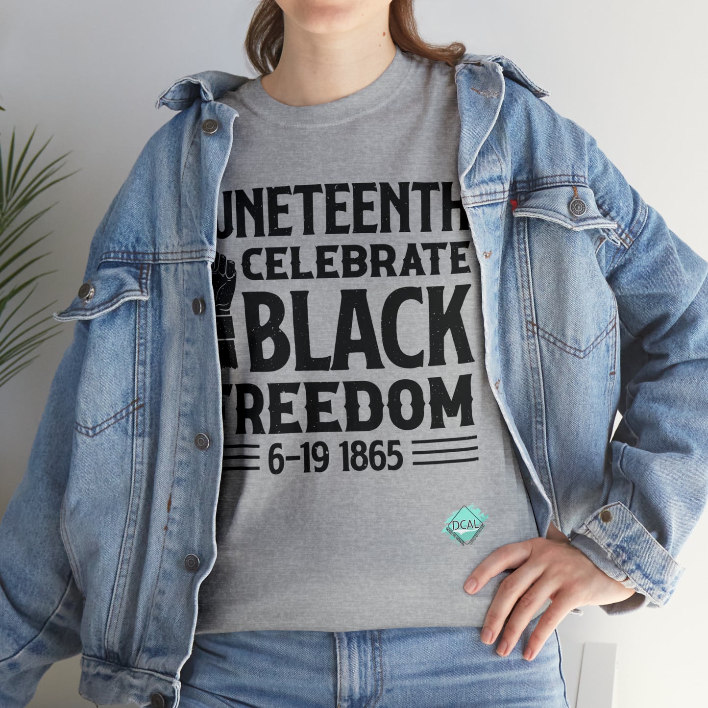 DCAL Juneteenth "Celebrate Freedom" Unisex Heavy Cotton Tee