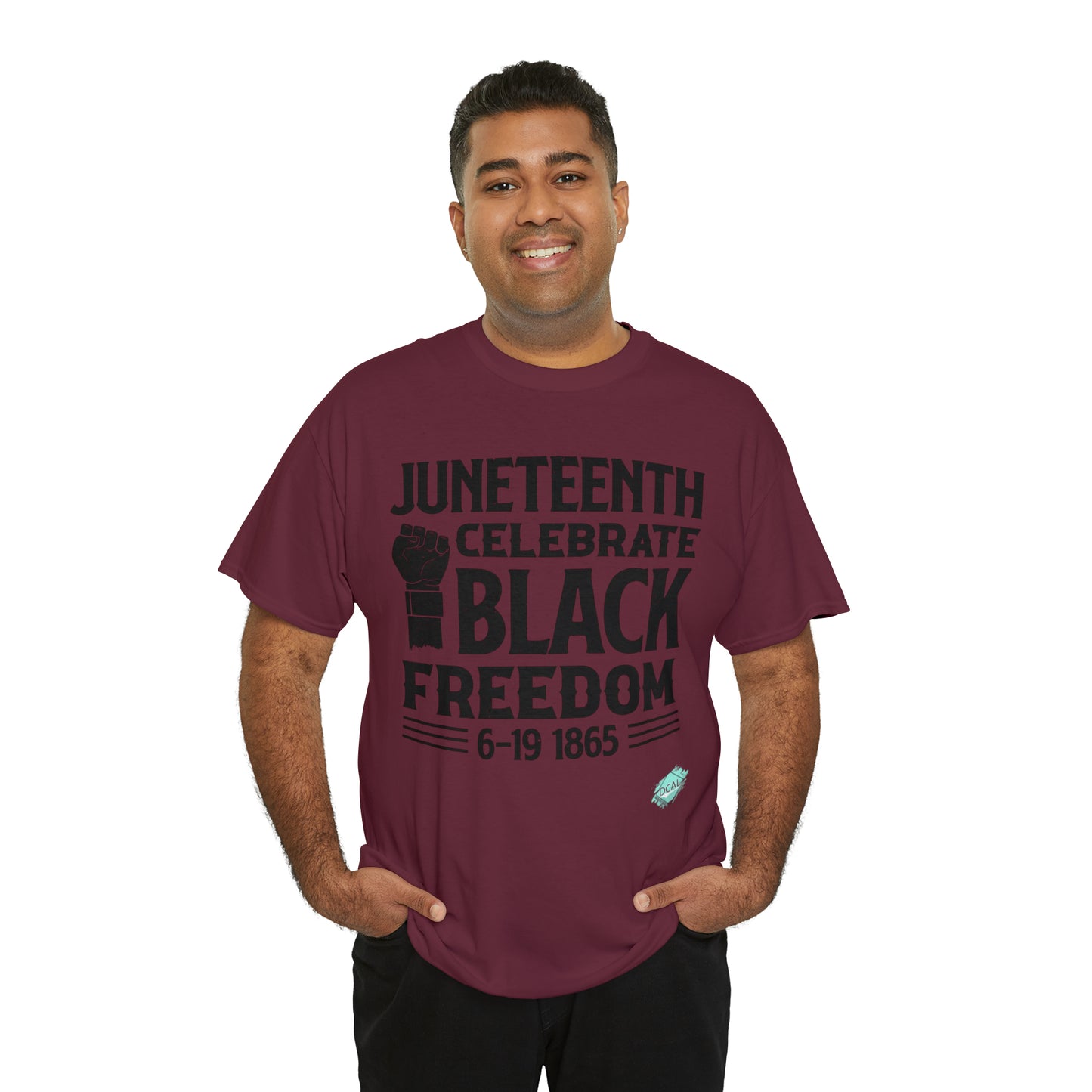 DCAL Juneteenth "Celebrate Freedom" Unisex Heavy Cotton Tee