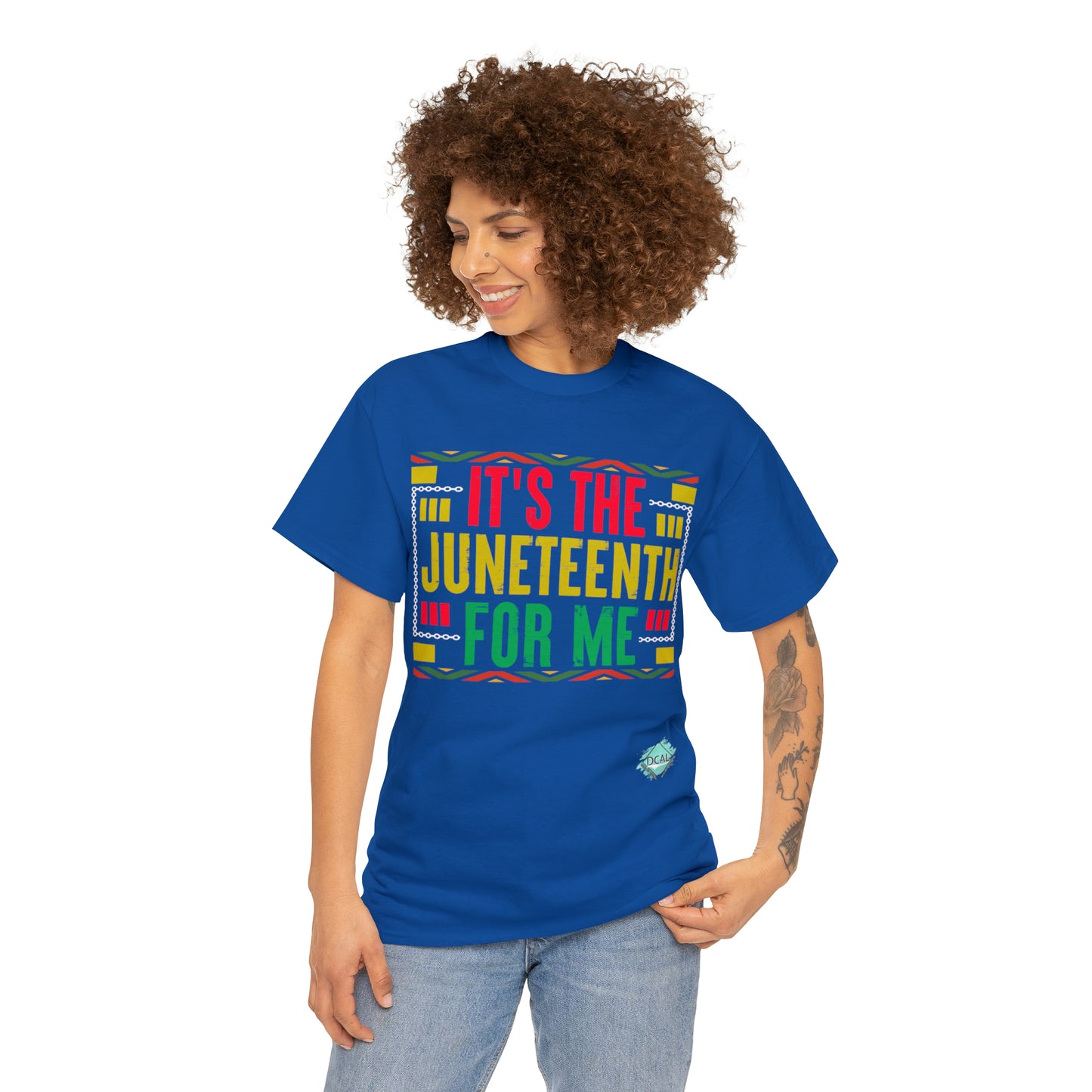 DCAL Juneteenth Its The Juneteenth" Unisex Heavy Cotton Tee