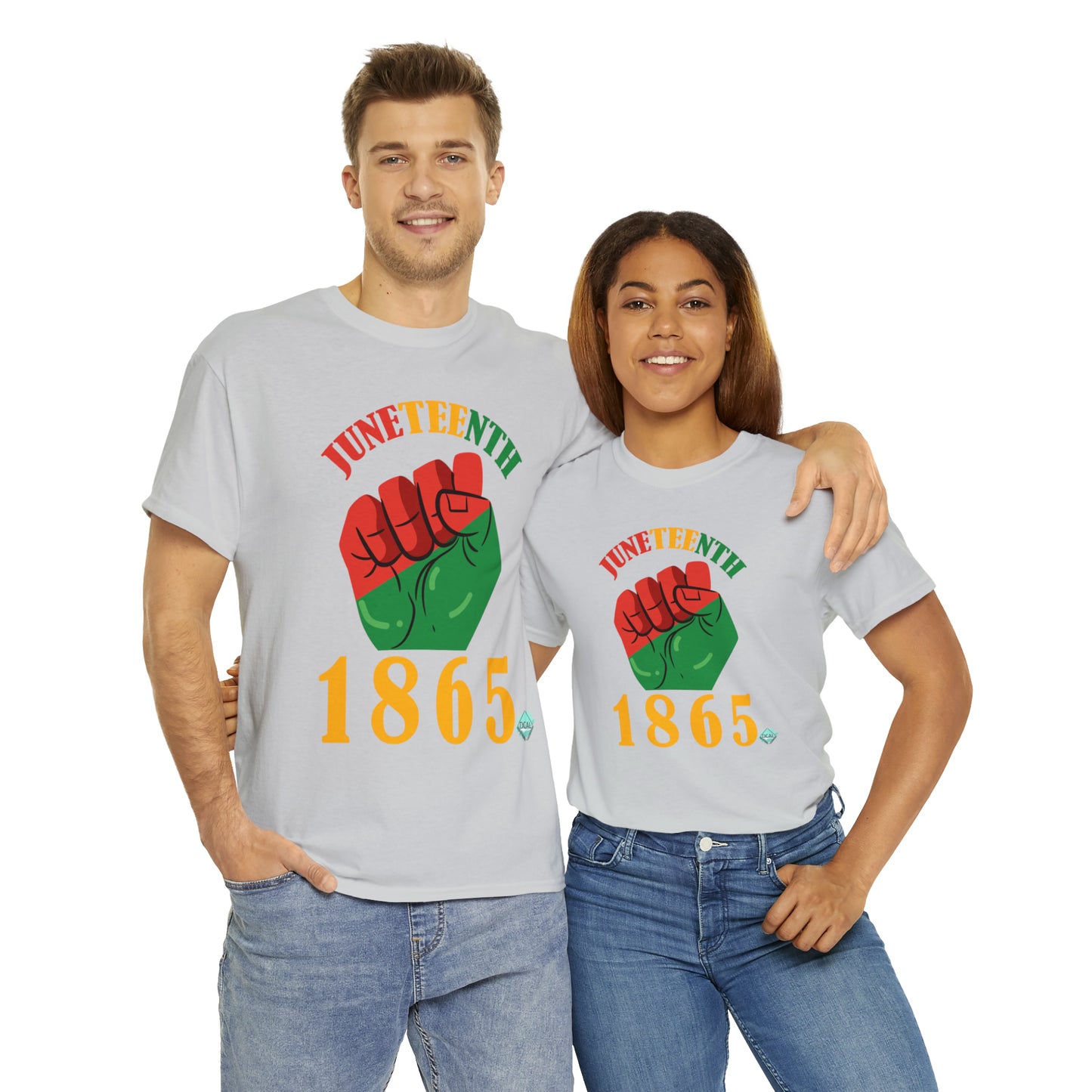 DCAL Juneteenth "1865 Fist" Unisex Heavy Cotton Tee