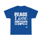 DCAL Juneteenth "Peace, Love (light)"Unisex Heavy Cotton Tee