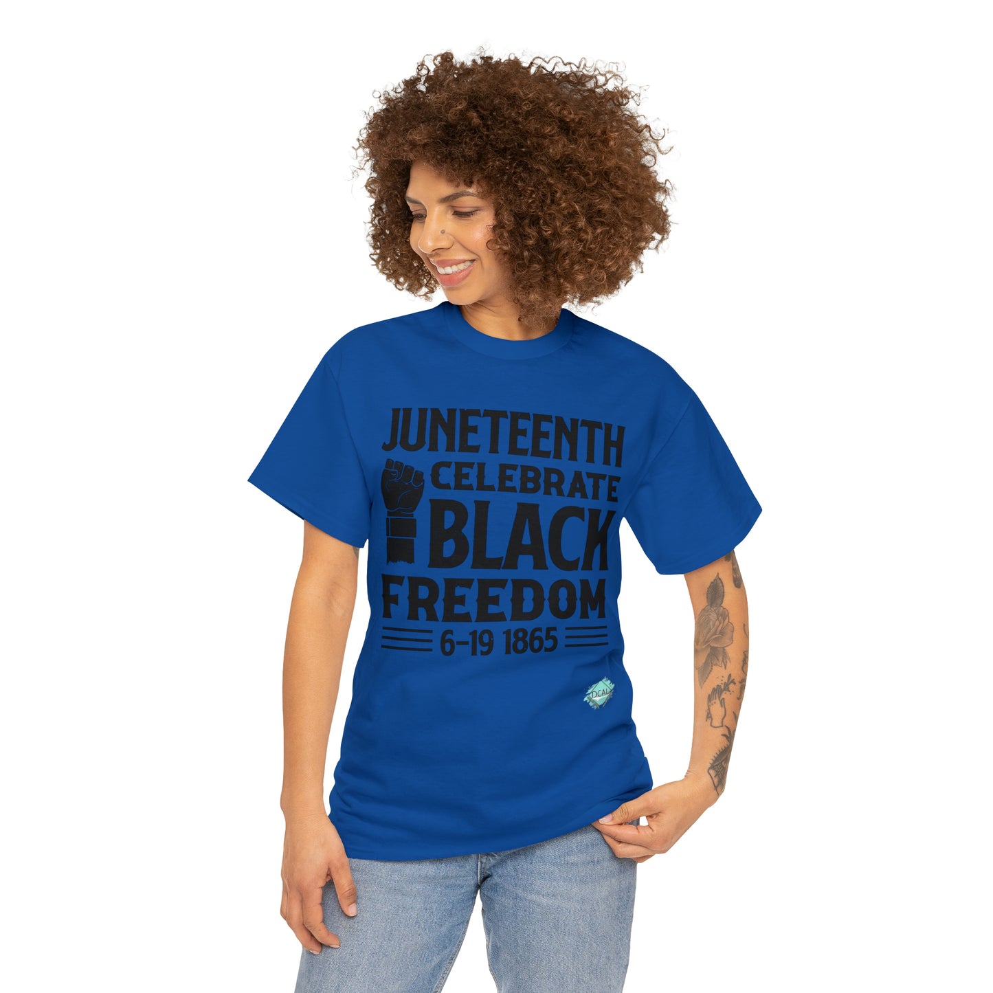 DCAL Juneteenth "Celebrate Freedom" Unisex Heavy Cotton Tee