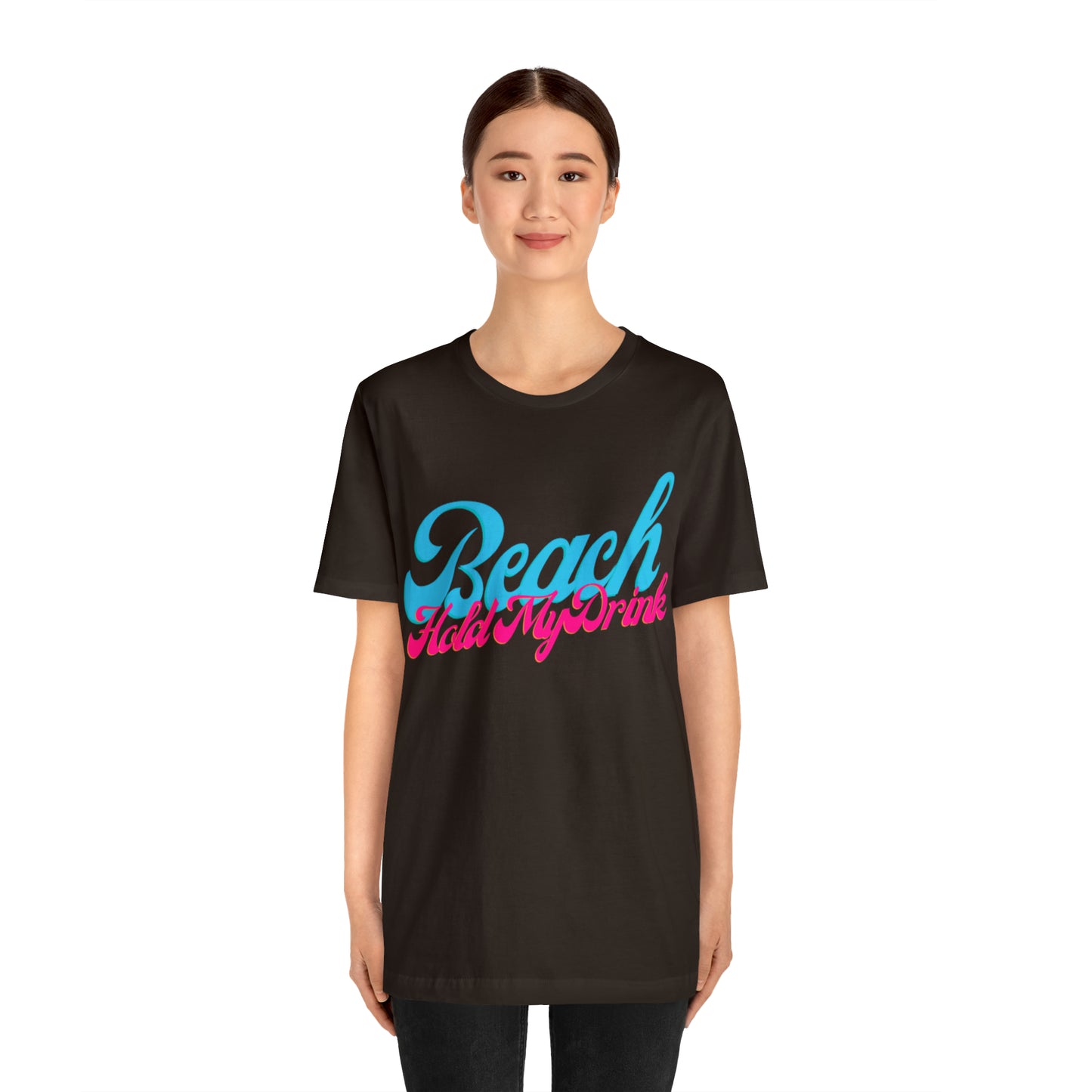 DCAL Beach Collection "Beach Hold My Drink" Unisex Jersey Short Sleeve Tee