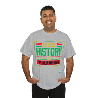 DCAL Juneteenth "World History" Unisex Heavy Cotton Tee