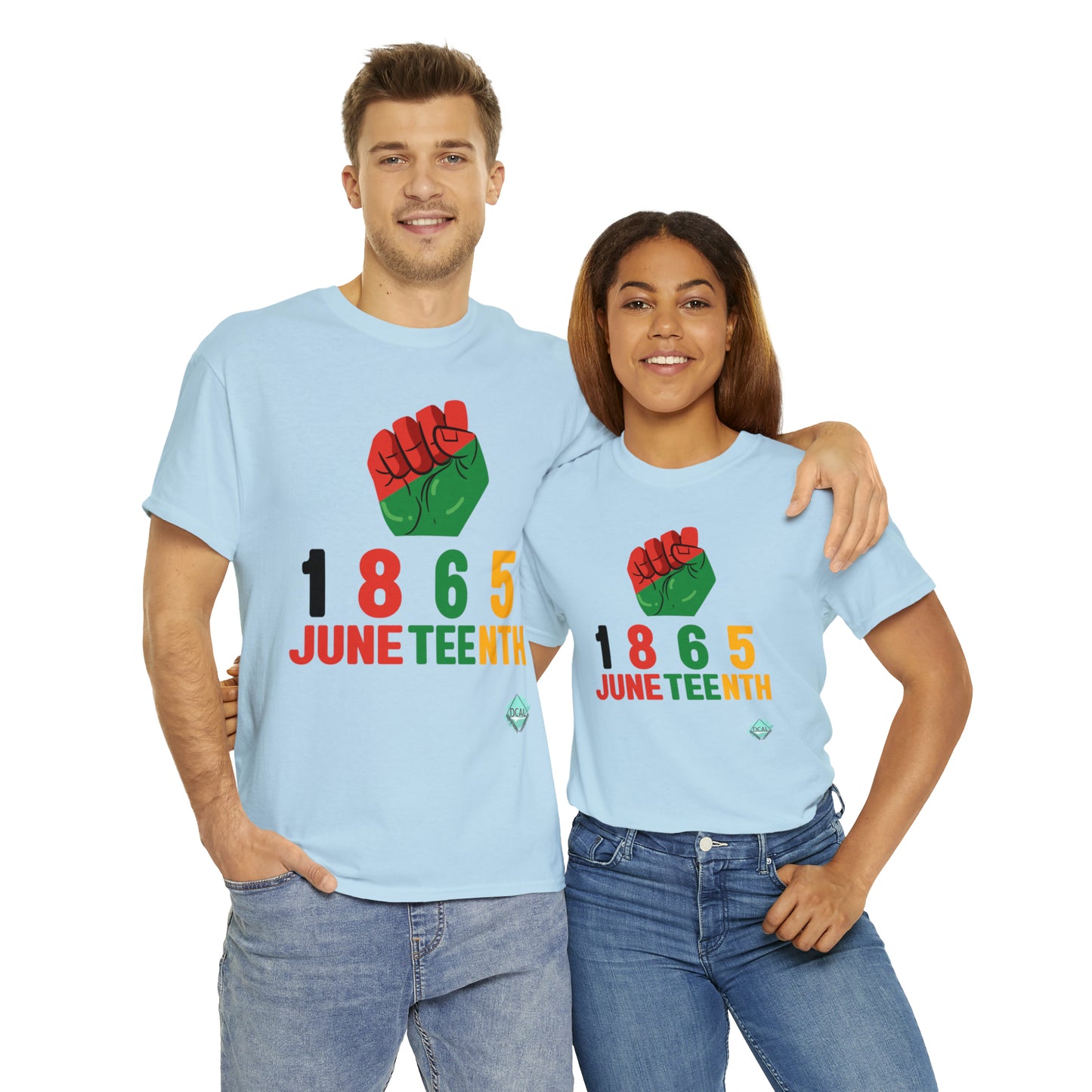 DCAL Juneteenth "1865 Fist" Unisex Heavy Cotton Tee