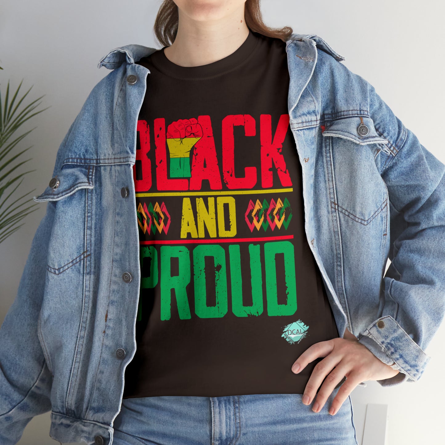 DCAL Juneteenth "Black and Proud" Unisex Heavy Cotton Tee