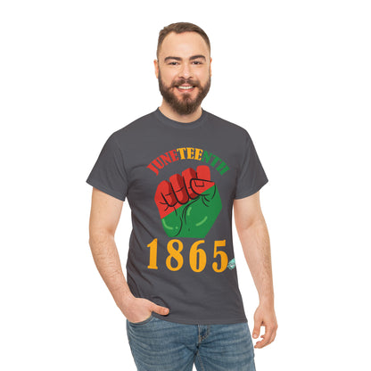 DCAL Juneteenth "1865 Fist" Unisex Heavy Cotton Tee