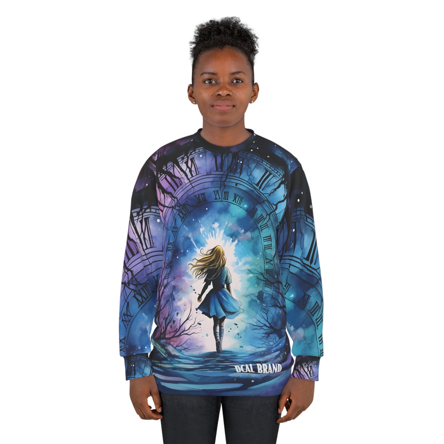 DCAL Graphic Tees "Clock" Halloween Unisex Sweatshirt